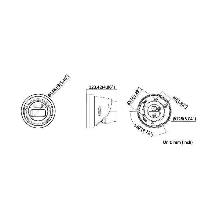 iDS-2CD5347G2/V-XS(2.8mm) Turret,4 MP,Fixed Lens,Darkfighter S,2
