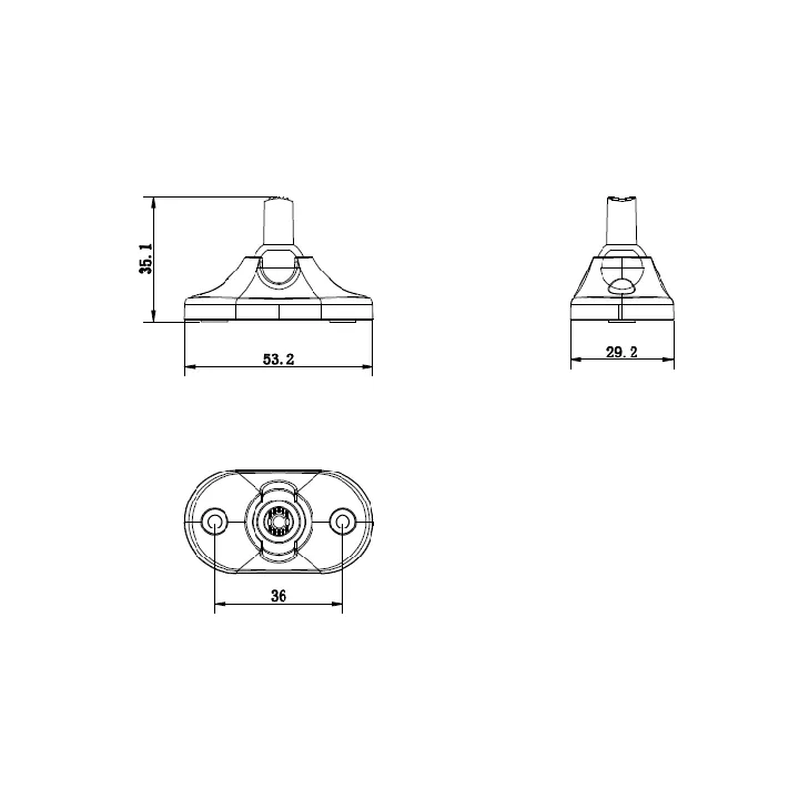 Ds-Pdb-In-Universalbracket Support Universel Interne, Réglage Multi-Angles Axpro