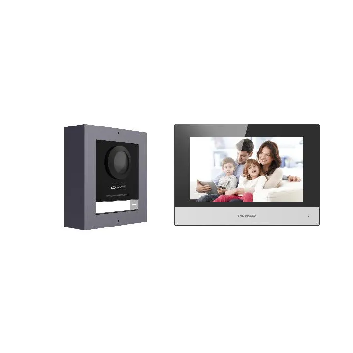 Ds-Kis602Bo-Std/Europe Bv Kit Interphone Vidéo Couleur Ip, Montage En Surface