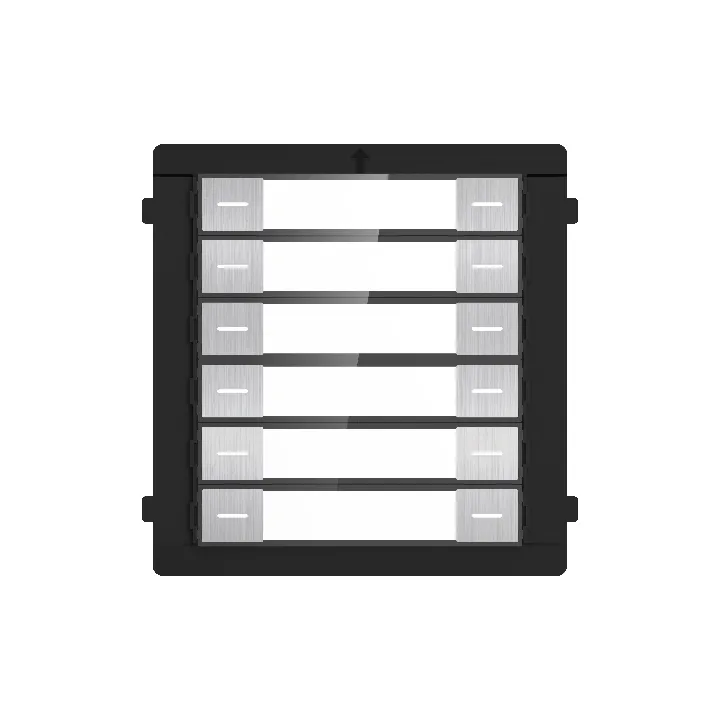 Ds-Kd-K12/ Module De Clavier Pour Poste De Porte Modulaire, 12 Touches Physiques, Saillie, Argent