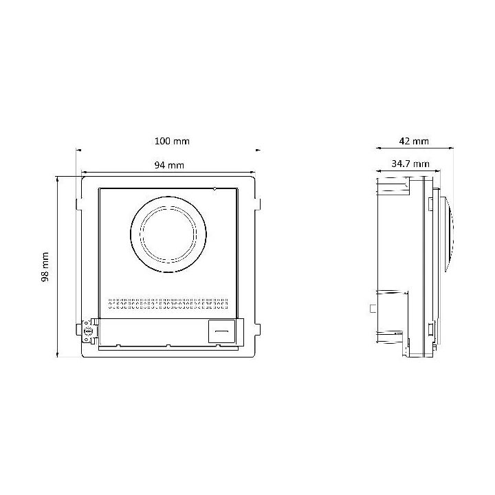 Ds-Kd8003-Ime1/S/Eur Station De Porte Modulaire Kd8 Series Pro