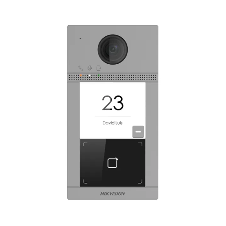 Platine De Rue Vidéo 1 Bouton En Aluminium Avec Lecteur De Badge Intégré /Europe Bv