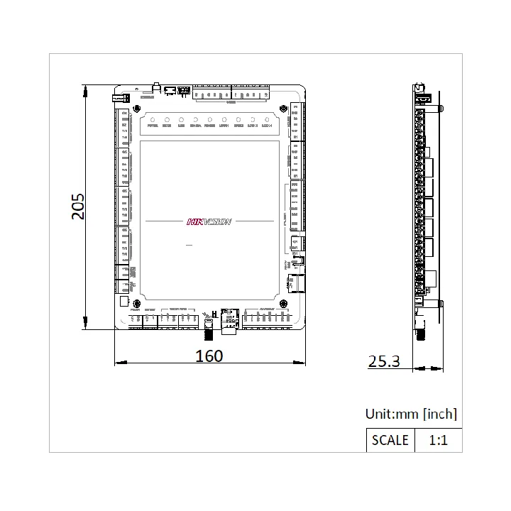 Ds-K2624X Terminal De Contrôle D'Accès Rs485 Wiegand 26/34,4