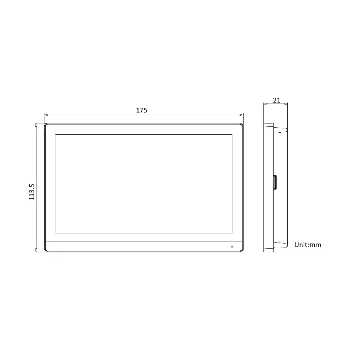 Ds-Kh6350-Wte1 7“ Station D'Interphone Vidéo Sur Ip Pour L'Intérieur