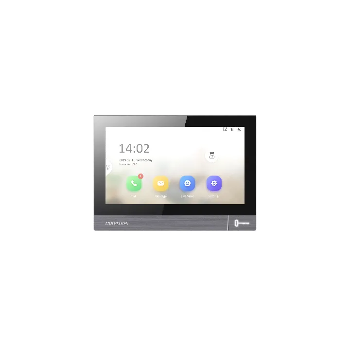 Ds-Kh8381-Wte1 Station Intérieure De La Série Pro Avec Écran Tactile Ips 7", Résolution 1024X600