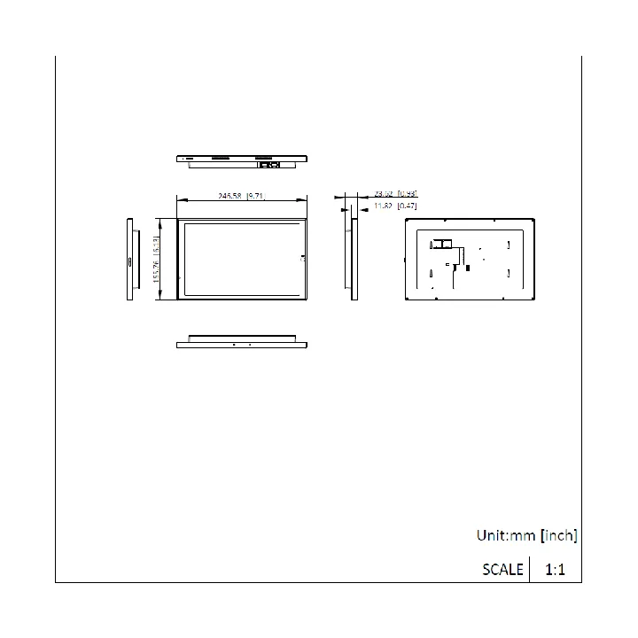 DS-KC9570-VWTE1/S Brackets\Indoor Station Table Brackets\DS-KABH