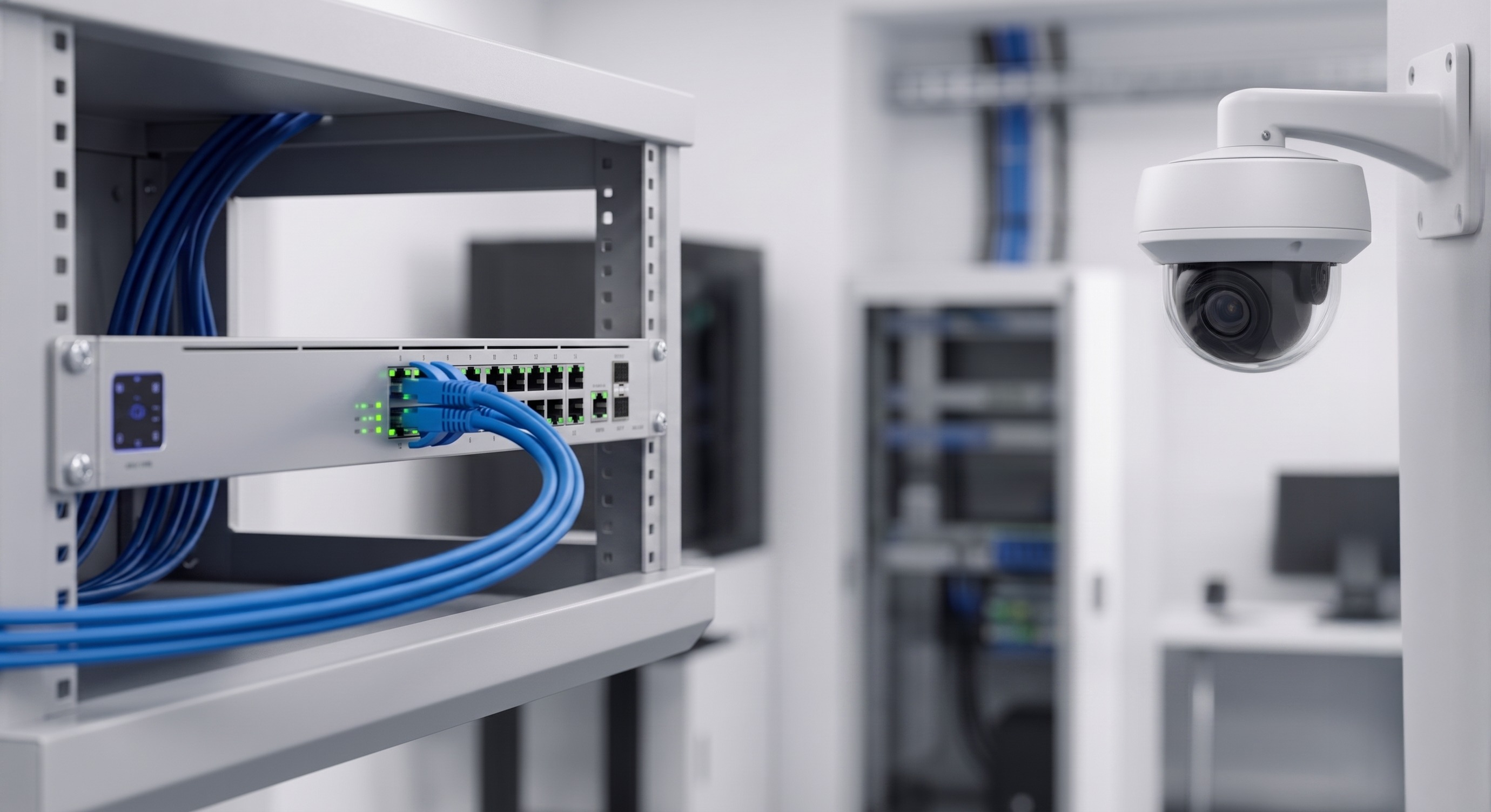 Switch POE / caméra raccordement 