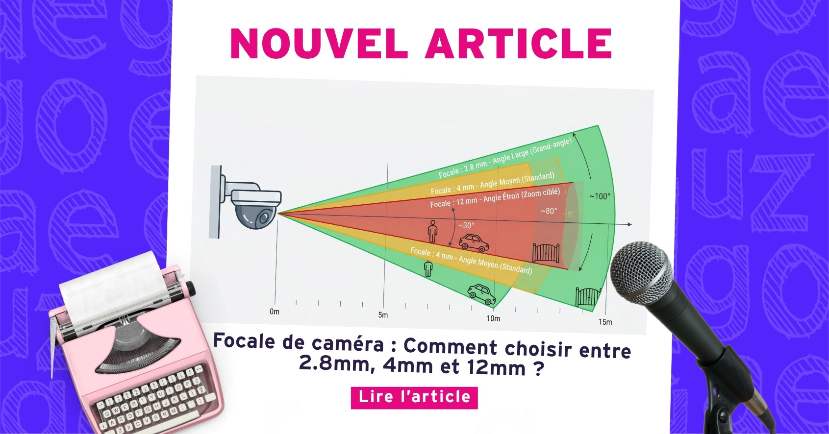 Nouvel article : Focale de caméra : Comment choisir entre 2.8mm, 4mm et 12mm ?