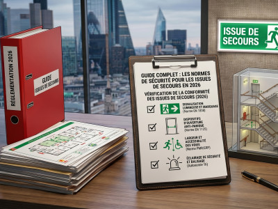 Guide complet : Les normes de sécurité pour les issues de secours en 2026